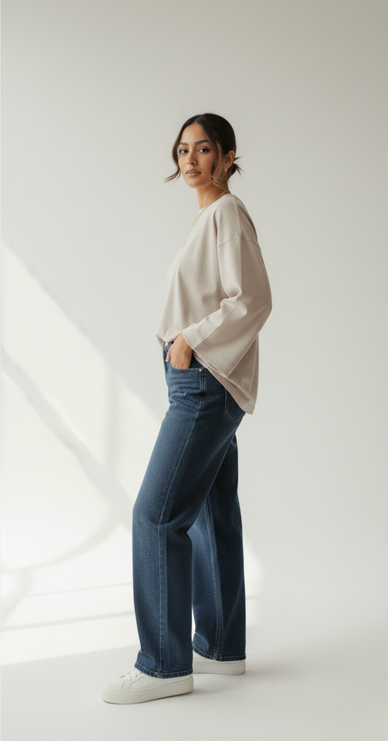 T-shirt ample manches longues